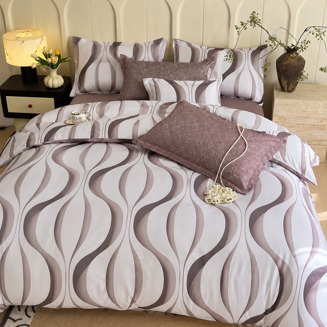 Lenjerie de Pat Soft Touch tip Finet | 6 Piese | Premium Collection, Cod: S-H-82
