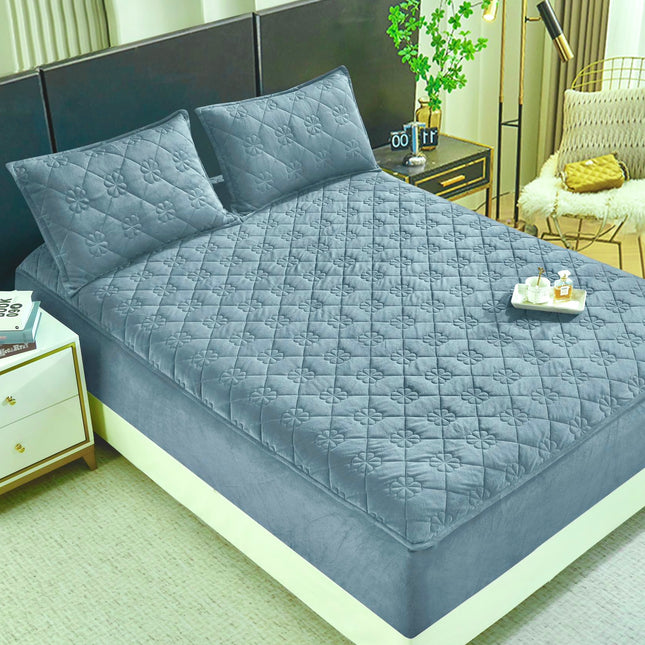 Set de pat Husă / Topper saltea cu elastic+o faţă de pernă, 140x200 cm Cod: TPS112