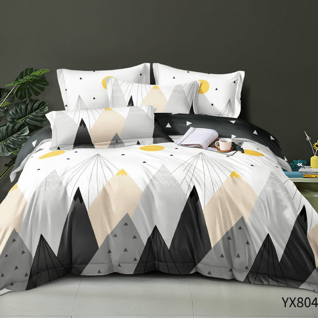 LENJERIE DIN BUMBAC TIP FINET, Pat 1 persoană, 4 piese COD: JCP23