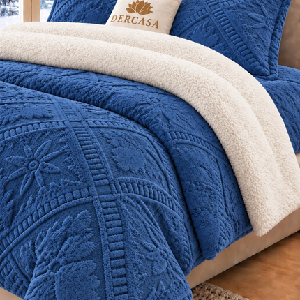 Lenjerie de Pat Cocolino cu Blăniță Sherpa – Set 4 Piese, cod: BPA52
