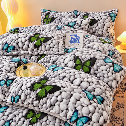 Lenjerie de pat Cocolino Premium – Set 4 piese | Moale și pufoasă, Cod: CLNA8
