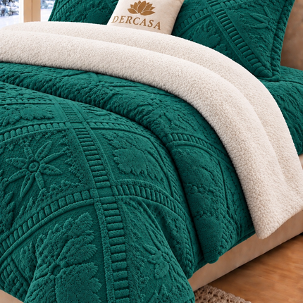 Lenjerie de Pat Cocolino cu Blăniță Sherpa – Set 4 Piese, cod: BPA59