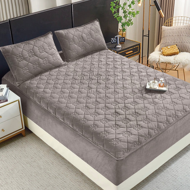 Set de pat Husă / Topper saltea cu elastic+o faţă de pernă , 140x200 cm Cod: TPS111