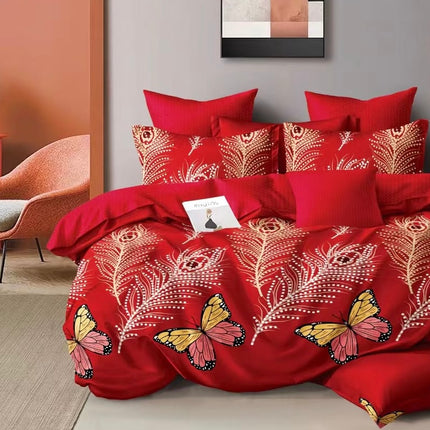 Lenjerie de Pat din Bumbac Satinat – 4 Piese | Confort și Eleganță |, Cod: TRY44