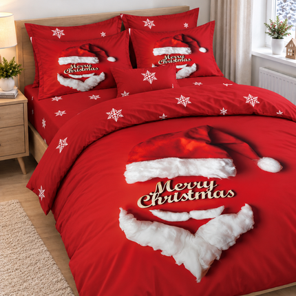 Lenjerie de Pat Festivă – Set 6 Piese, bumbac finet, 200x230 cm, Cod: CHXM10