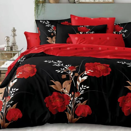 Lenjerie de Pat din Bumbac Satinat – 4 Piese | Confort și Eleganță |, Cod: TRY60