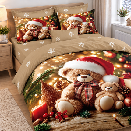 Lenjerie de Pat Festivă – Set 6 Piese, bumbac finet, 200x230 cm, Cod: CHXM22