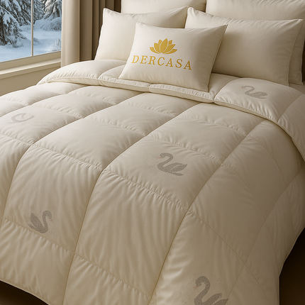 Pilotă din puf de gâscă – 200x230 cm, 3.5 kg, 100% bumbac