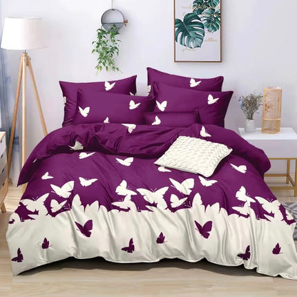 Lenjerie de Pat din Bumbac Satinat – 4 Piese | Confort și Eleganță |, Cod: TRY41