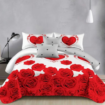 Lenjerie de Pat din Bumbac Satinat – 4 Piese | Confort și Eleganță |, Cod: TRY35