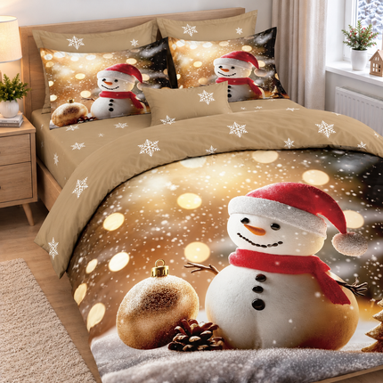 Lenjerie de Pat Festivă – Set 6 Piese, bumbac finet, 200x230 cm, Cod: CHXM5