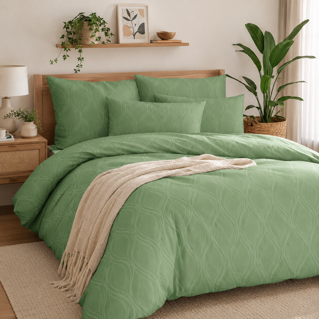 Lenjerie de pat din bumbac fin 6 piese, Cod: FNS100