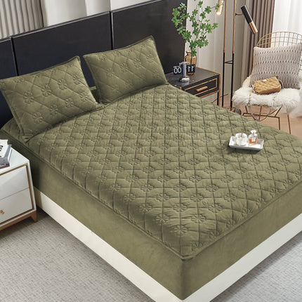 Set de pat Husă / Topper saltea cu elastic+o faţă de pernă 140x200 cm Cod: TPS108