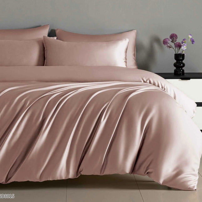 Lenjerie Luxury din Satin, 4 piese, cearșaf cu elastic, Cod: SLX9