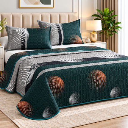 Cuvertură Pat Matrimonial, 3 Piese, 230x250 cm, Design Modern, Cod: PTC9