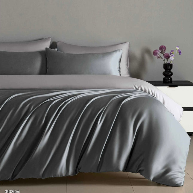 Lenjerie Luxury din Satin, 4 piese, cearșaf cu elastic, Cod: SLX1