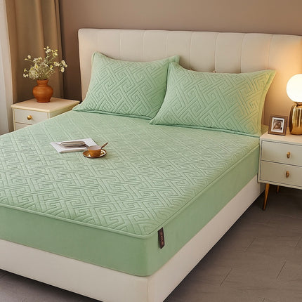 Husă / Topper saltea cu elastic+două feţe de pernă 160x200 cm Cod: TPF3