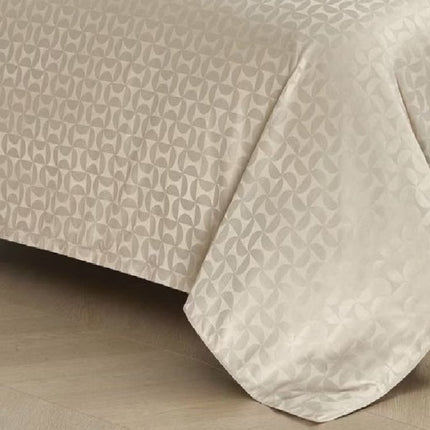 Set lenjerie de Lux jacquard, 4 piese, pat 2 persoane, cearșaf cu elastic Cod: JQC4