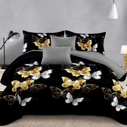 Lenjerie de Pat din Bumbac Satinat – 4 Piese | Confort și Eleganță |, Cod: TRY55