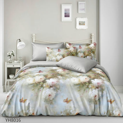 Lenjerie Luxury din Satin, 4 piese, cearșaf cu elastic, Cod: SLX36