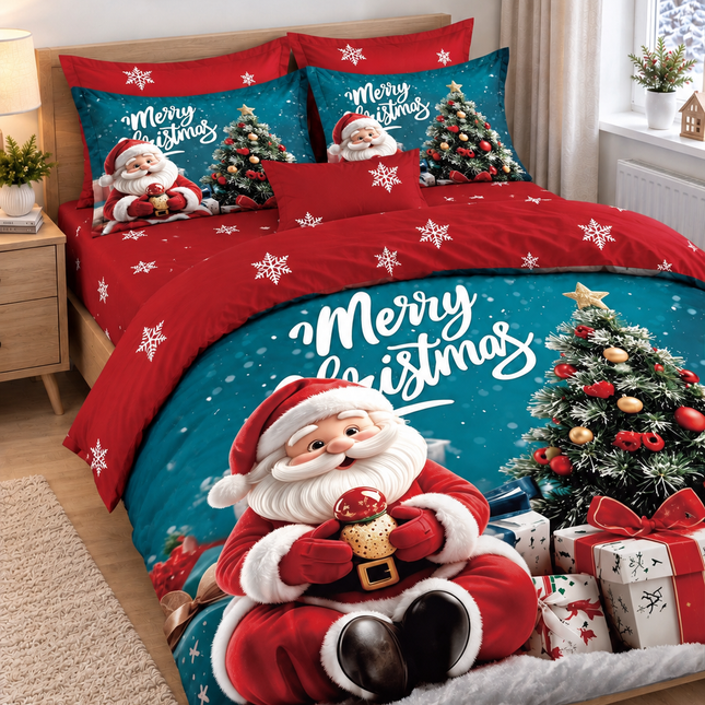 Lenjerie de Pat Festivă – Set 6 Piese, bumbac finet, 200x230 cm, Cod: CHXM11