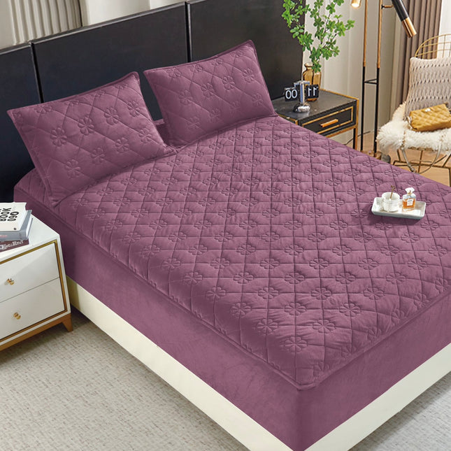 Set de pat Husă / Topper saltea cu elastic+o faţă de pernă 140x200 cm Cod: TPS105