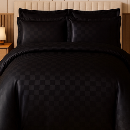 Lenjerie Luxury Satinată, 4 piese, cearșaf cu elastic, Cod: SLX62