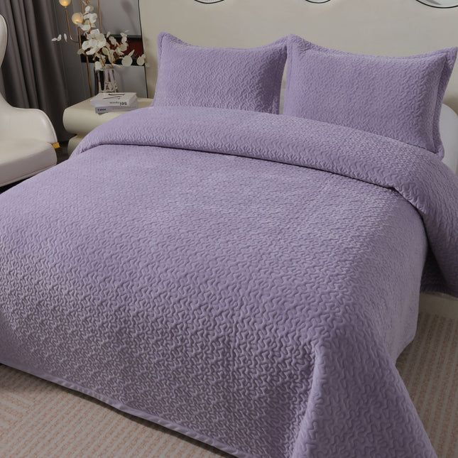 Set cuvertură luxoasă din catifea + 2 fețe de pernă Cod: KAY6