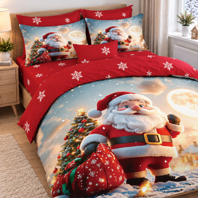 Lenjerie de Pat Festivă – Set 6 Piese, bumbac finet, 200x230 cm, Cod: CHXM4