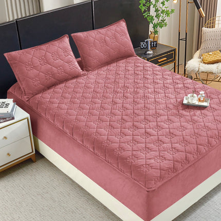 Set de pat Husă / Topper saltea cu elastic+o faţă de pernă 140x200 cm Cod: TPS104