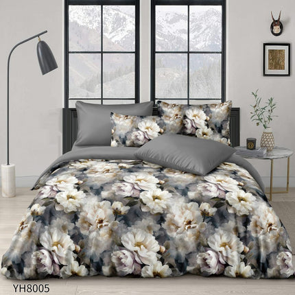 Lenjerie Luxury din Satin, 4 piese, cearșaf cu elastic, Cod: SLX25