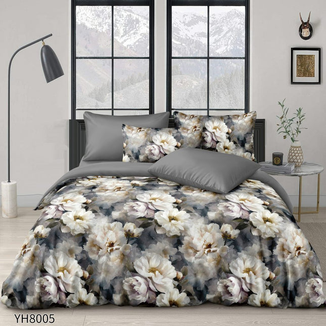Lenjerie Luxury din Satin, 4 piese, cearșaf cu elastic, Cod: SLX25