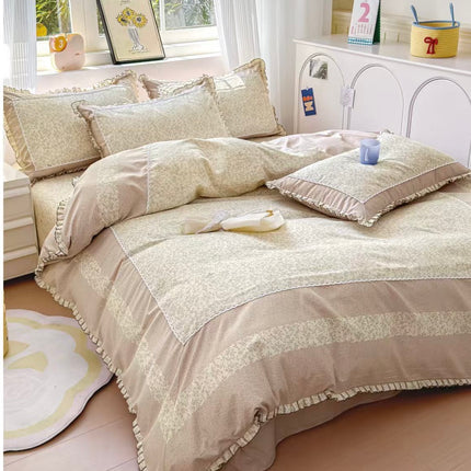 Lenjerie DELUXE din Bumbac Soft Touch cu volănașe Cod: FB65