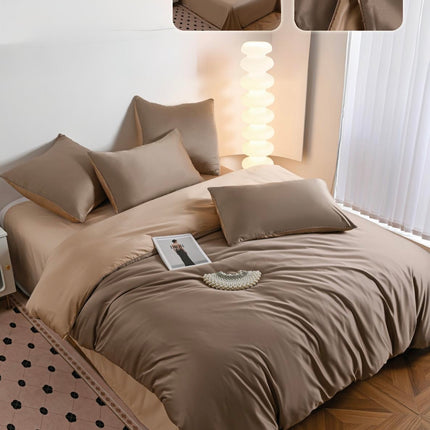 Lenjerie de Pat din Mătase 6 Piese Premium, 200x230 cm, Cod: MTJ15