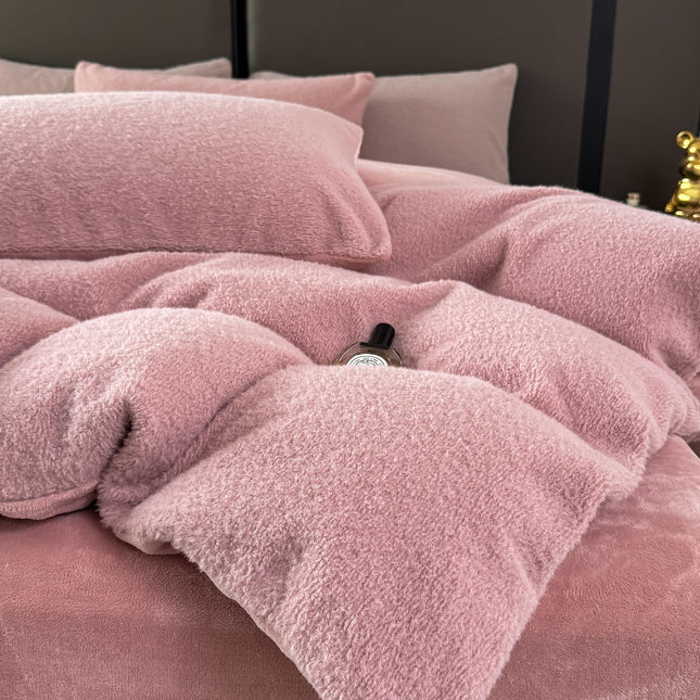 Set de pat ultra-fină, tip „blană de iepure”, 4 piese, Cod: BYK13