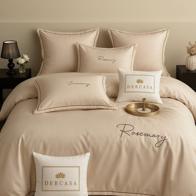Lenjerie Luxury din Satin, 6 piese, cearșaf cu elastic, Cod: SLS6