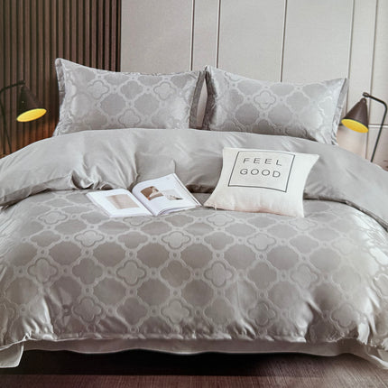 Set lenjerie de Lux jacquard, 4 piese, pat 2 persoane Cod: C-43