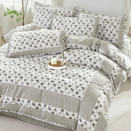 Lenjerie DELUXE din Bumbac Soft Touch cu volănașe Cod: FB52