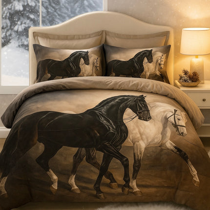 Lenjerie de pat din Bumbac finet 6 PIESE(IMPRIMEU EXACT CA ÎN POZĂ) COD: FY815