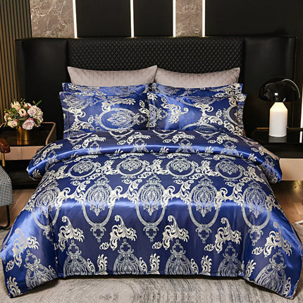 Set lenjerie de Lux jacquard, 6 piese, pat 2 persoane Cod: JQK1