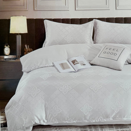 Set lenjerie de Lux jacquard, 4 piese, pat 2 persoane Cod: C-17