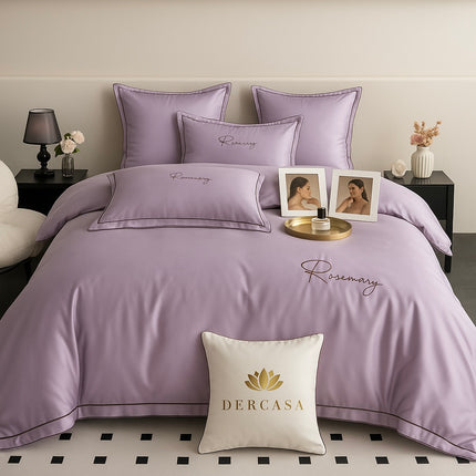 Lenjerie Luxury din Satin, 6 piese, cearșaf cu elastic, Cod: SLS7