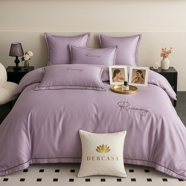 Lenjerie Luxury din Satin, 6 piese, cearșaf cu elastic, Cod: SLS7