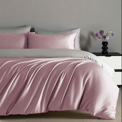 Lenjerie Luxury din Satin, 4 piese, cearșaf cu elastic, Cod: SLX3