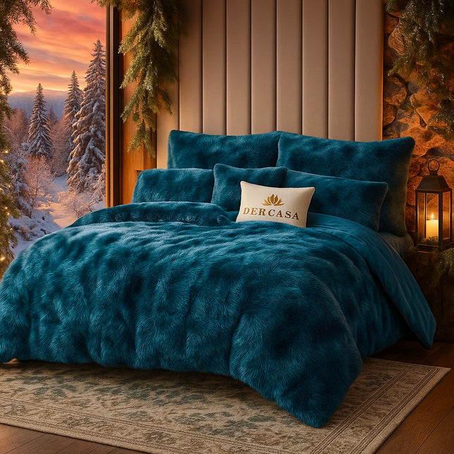 Lenjerie premium pufoasă COCOLINO Fluffy 4 piese, cearșaf cu elastic, Cod: E-COP3