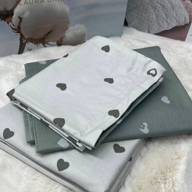 Set Lenjerie Premium Bumbac 100% – Pat Dublu, Cod: 133*76-10