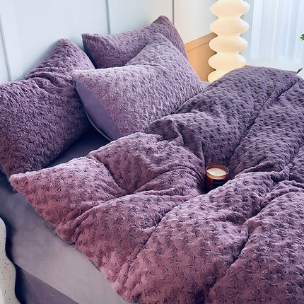 Lenjerie pat super pufoasa COCOLINO Fluffy 4 piese Cod: CES1