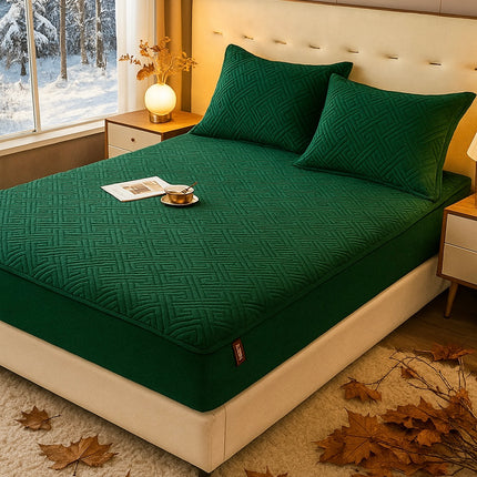 Husă / Topper saltea cu elastic+două feţe de pernă 160x200 cm Cod: TPF8