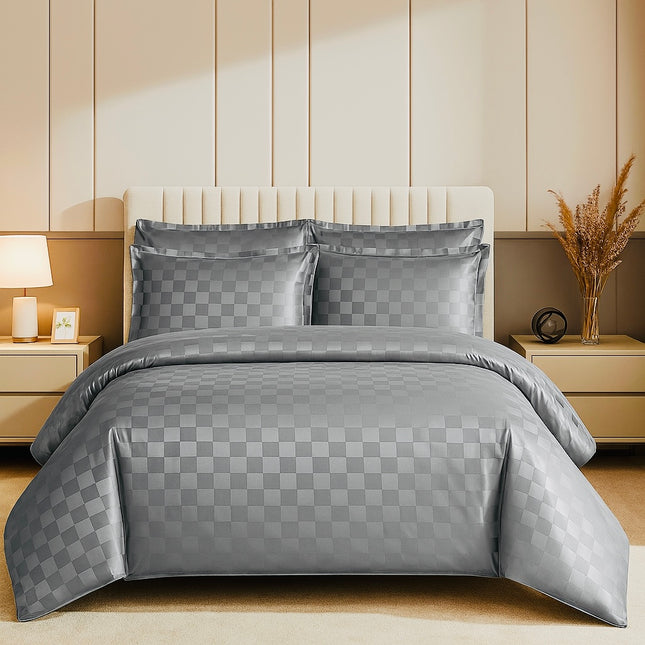 Lenjerie Luxury Satinată, 4 piese, cearșaf cu elastic, Cod: SLX56