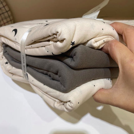 Lenjerie elastică premium din bumbac tricot – Design botanic, 4 piese, Cod: CTN12